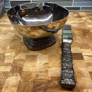 Michael Aram bowl and knife